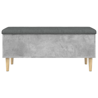 Skoskap Skohylle Skobenk Betonggrå 102x42x46 cm