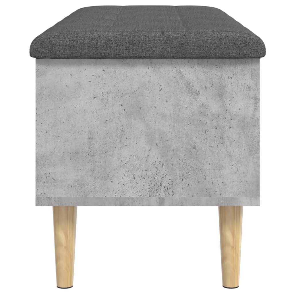 Skoskap Skohylle Skobenk Betonggrå 102x42x46 cm