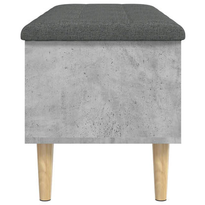 Skoskap Skohylle Skobenk Betonggrå 102x42x46 cm