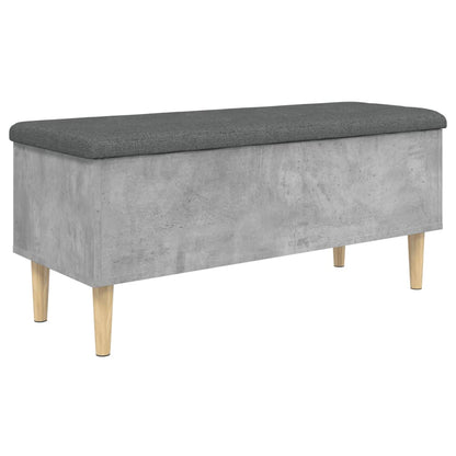 Skoskap Skohylle Skobenk Betonggrå 102x42x46 cm