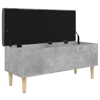 Skoskap Skohylle Skobenk Betonggrå 102x42x46 cm