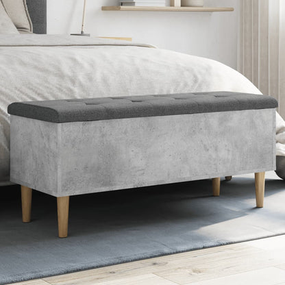 Skoskap Skohylle Skobenk Betonggrå 102x42x46 cm