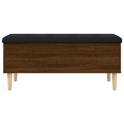 Oppbevaringsbenk Brun Eik 102x42x46 cm