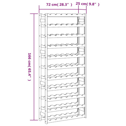 Vinstativ for 77 flasker brun heltre furu