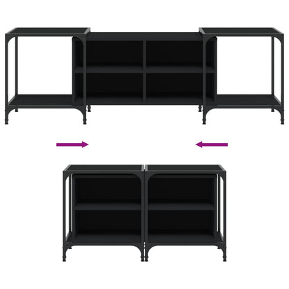 TV-Møbel Svart TV-benk 153x37x50 cm