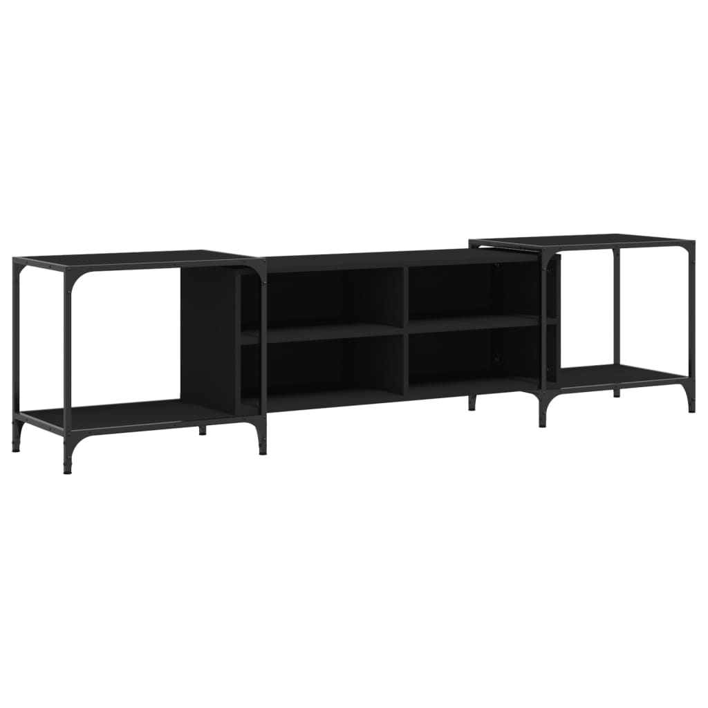 TV-Møbel Svart TV-benk 203x37x50 cm