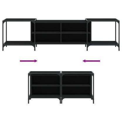 TV-Møbel Svart TV-benk 203x37x50 cm
