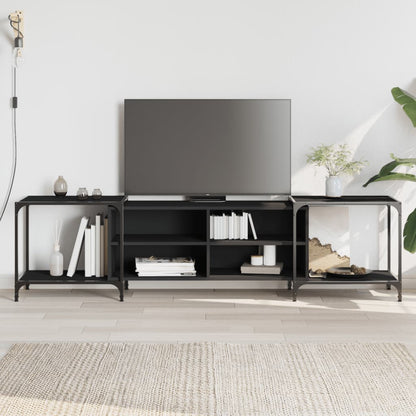 TV-Møbel Svart TV-benk 203x37x50 cm