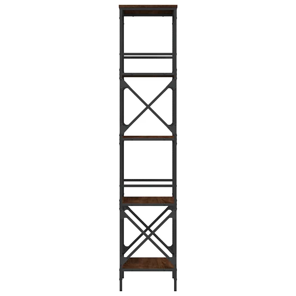 Bokhylle Brun Eik 5 etasjer 59x35x171 cm