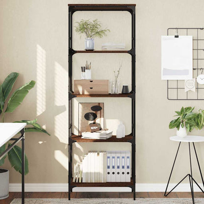 Bokhylle Brun Eik 5 etasjer 59x35x171 cm