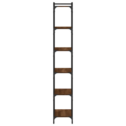 Bokhylle Brun Eik 6 etasjer 60x30x188 cm
