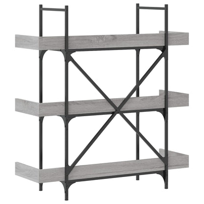 Bokhylle Sonoma Grå 3 etasjer 100x33x108,5 cm