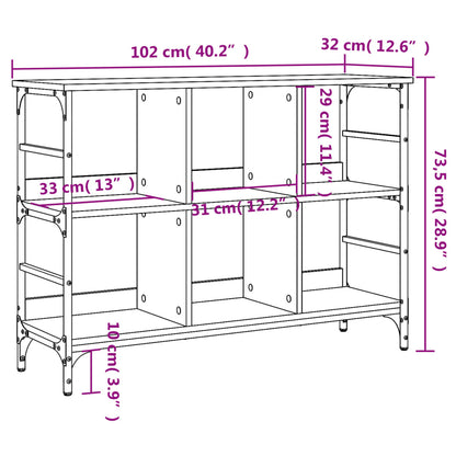 Skjenk røkt eik 102x32x73,5 cm konstruert tre