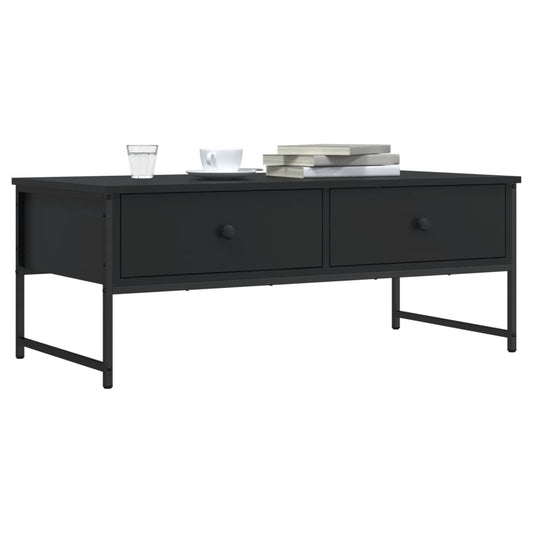 Salongbord Sofabord Svart 101x49x39,5 cm