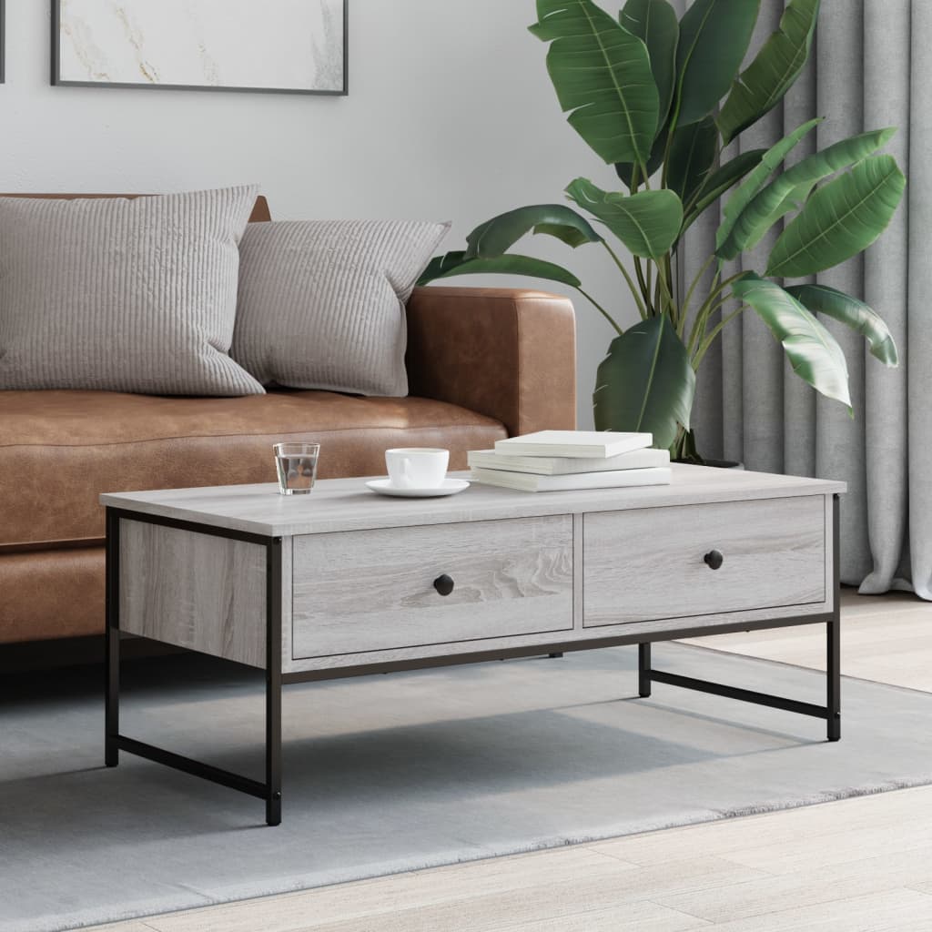 Salongbord Sofabord Sonoma Grå 101x49x39,5 cm