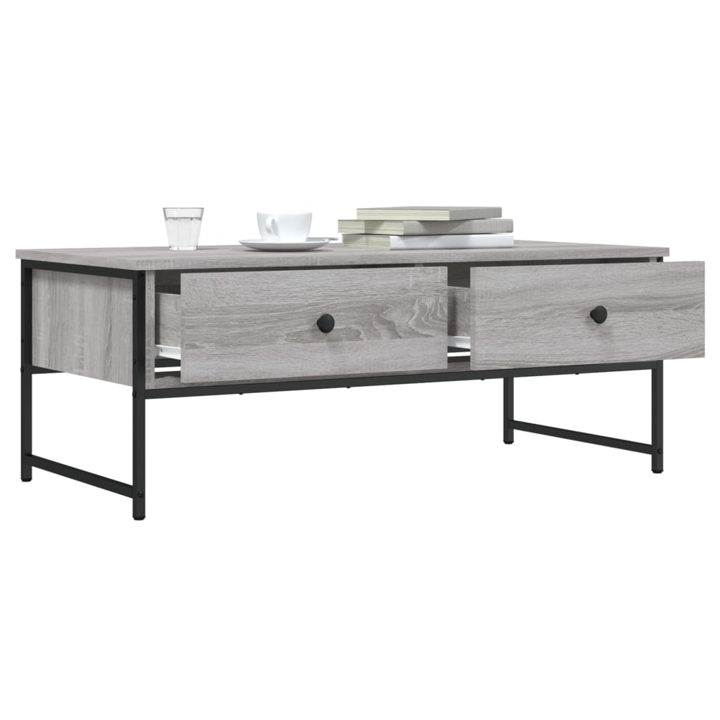Salongbord Sofabord Sonoma Grå 101x49x39,5 cm