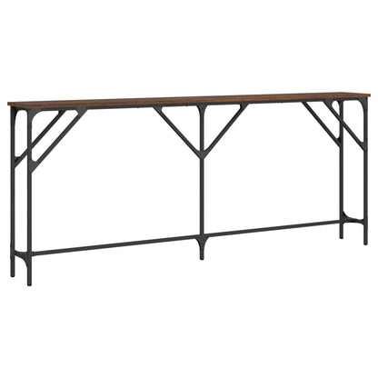 Avlastningsbord Konsollbord Brun Eik 180x23x75 cm