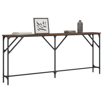 Avlastningsbord Konsollbord Brun Eik 180x23x75 cm