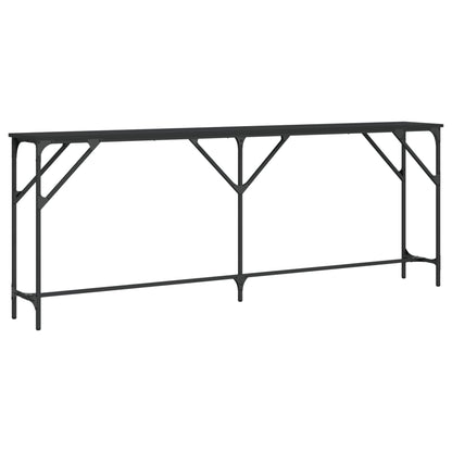 Avlastningsbord Konsollbord Svart 200x29x75 cm