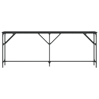 Avlastningsbord Konsollbord Svart 200x29x75 cm