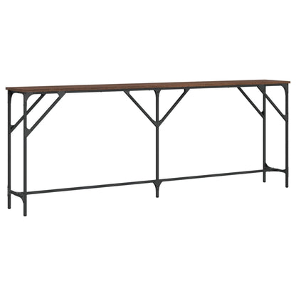 Avlastningsbord Konsollbord Brun Eik 200x29x75 cm