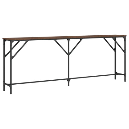 Avlastningsbord Konsollbord Brun Eik 200x29x75 cm
