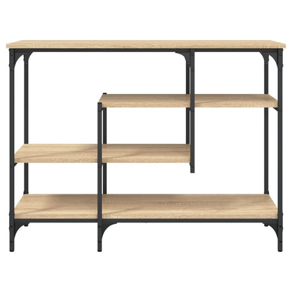 Avlastningsbord Konsollbord Sonoma Eik med hyller 100x35x75 cm