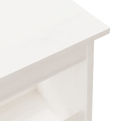 Sittebenk Gangbenk Hvit 160x28x45 cm heltre furu