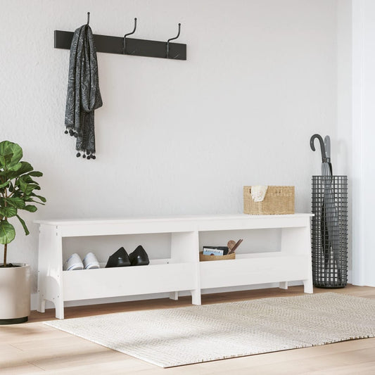 Sittebenk Gangbenk Hvit 160x28x45 cm heltre furu