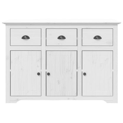 Vitrineskap BODO Hvit 115,5x43x200,5 cm heltre furu