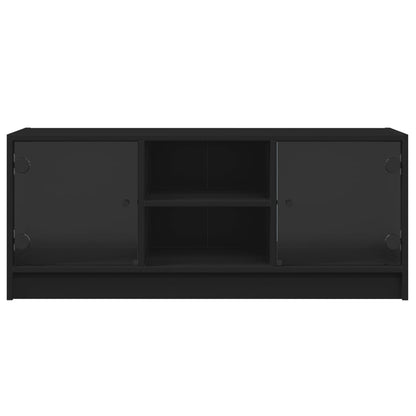 TV-Møbel Svart TV-benk med dør 102x37x42 cm