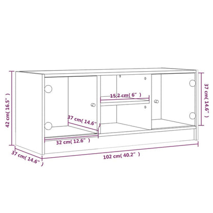 TV-Møbel Sonoma Eik TV-benk med dør 102x37x42 cm