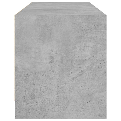 TV-Møbel Betonggrå med glassdører 102x37x42 cm