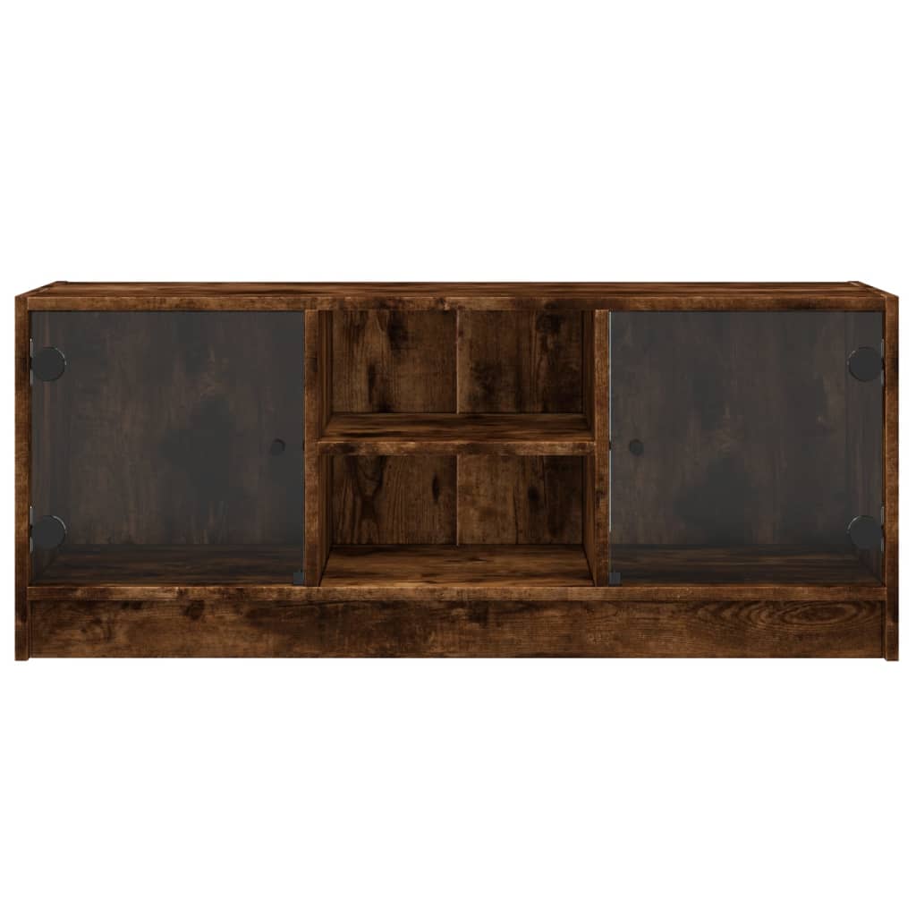 TV-Møbel Røkt EikTV-benk med dør 102x37x42 cm