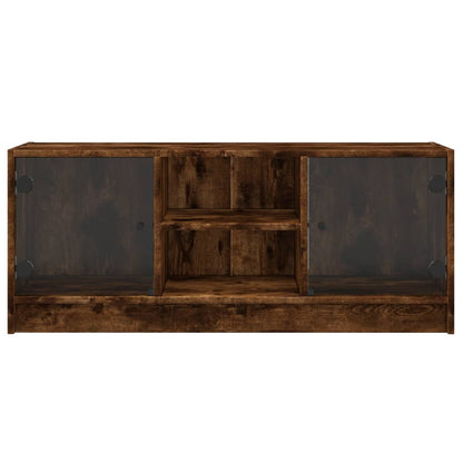 TV-Møbel Røkt EikTV-benk med dør 102x37x42 cm