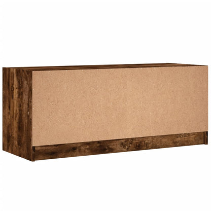 TV-Møbel Røkt EikTV-benk med dør 102x37x42 cm