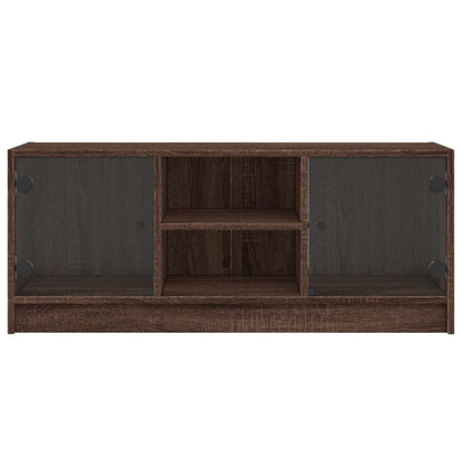 TV-Møbel Brun Eik TV-benk med dør 102x37x42 cm