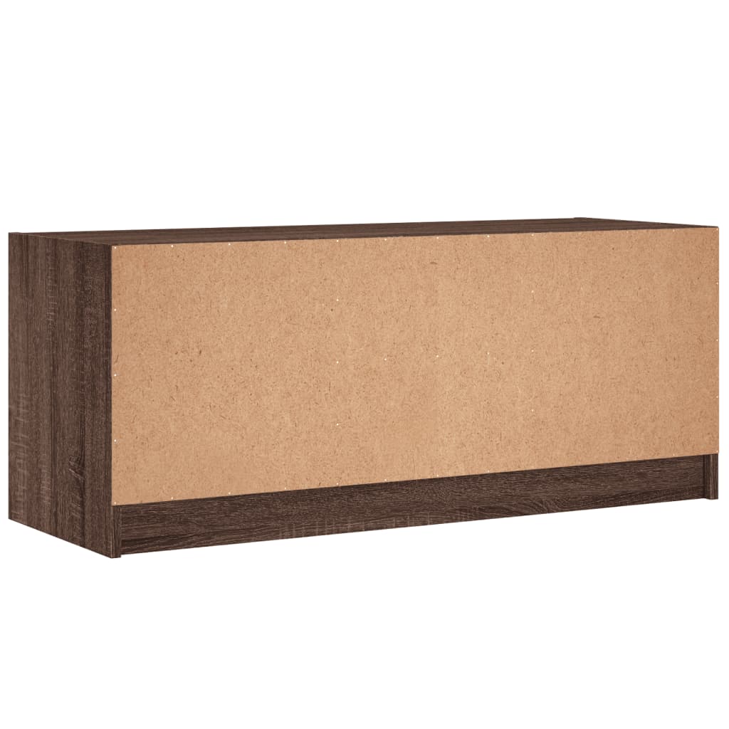 TV-Møbel Brun Eik TV-benk med dør 102x37x42 cm