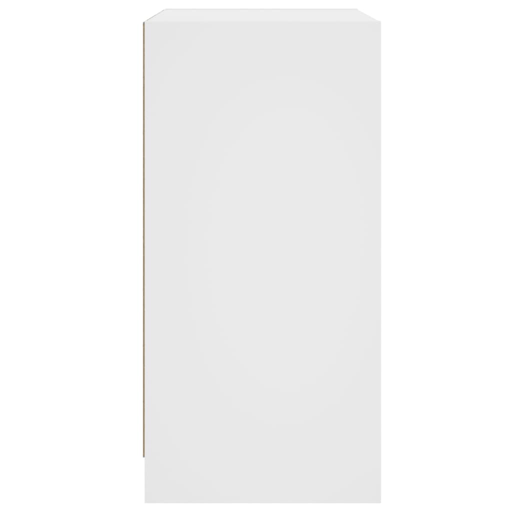 Skap Hvit med glassdører 68x37x75,5 cm
