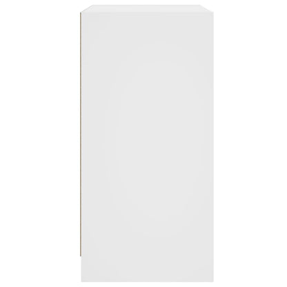 Skap Hvit med glassdører 68x37x75,5 cm