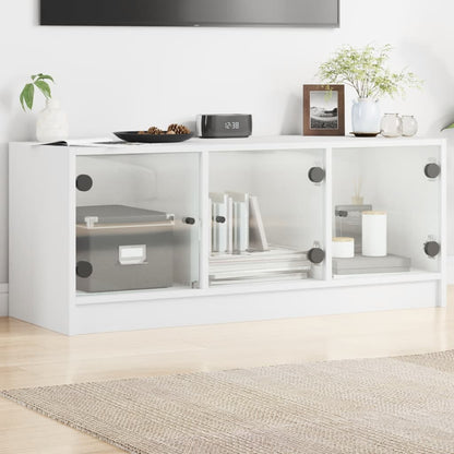 TV-Møbel Hvit TV-benk med dør 102x37x42 cm
