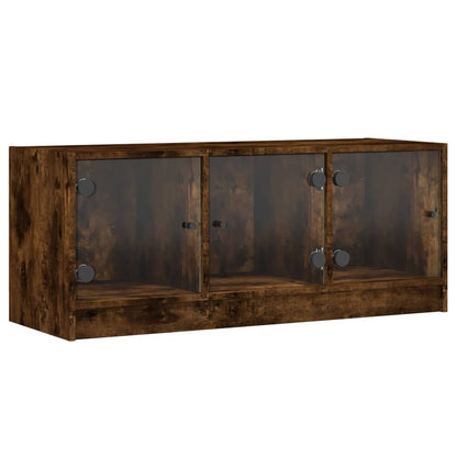 TV-Møbel Røkt EikTV-benk med dør 102x37x42 cm