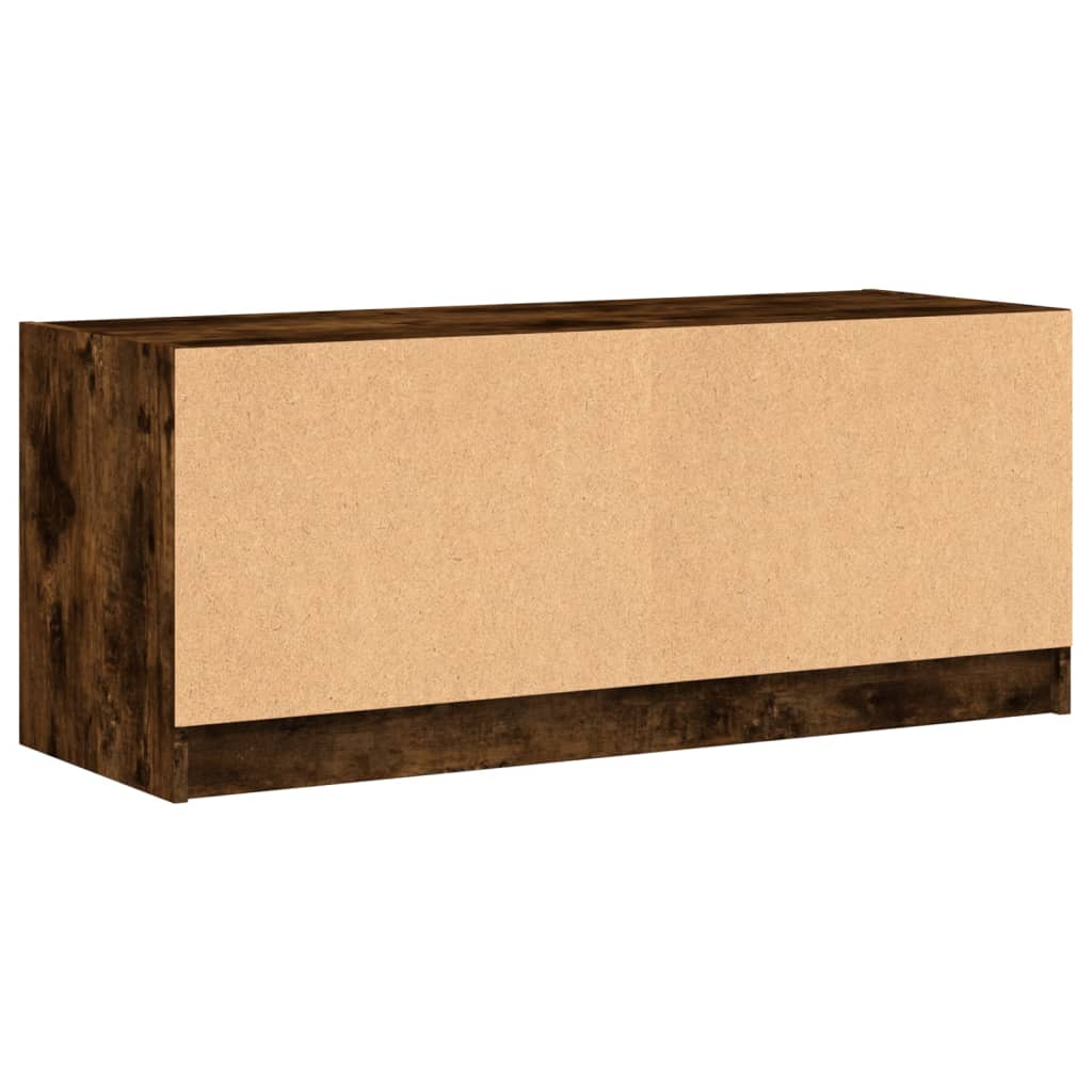 TV-Møbel Røkt EikTV-benk med dør 102x37x42 cm