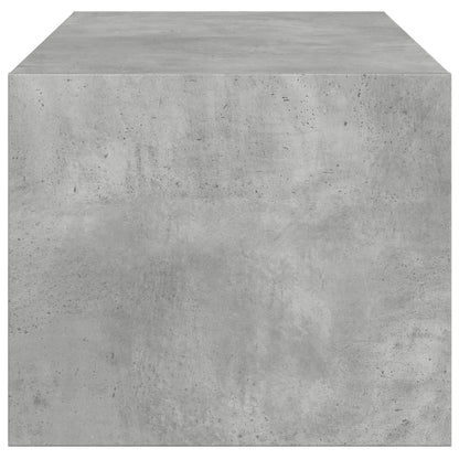 Salongbord Sofabord Betonggrå med glassdører 102x50x42 cm