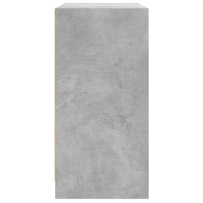 Skap Betonggrå med glassdører 68x37x75,5 cm