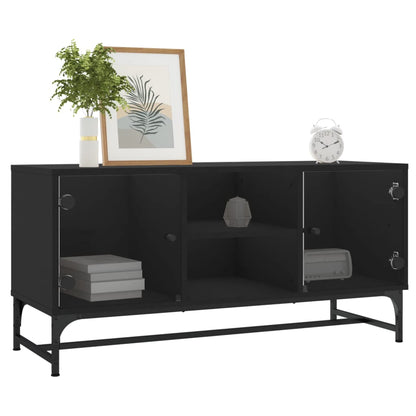 TV-Møbel Svart TV-benk med dør 102x37x50 cm