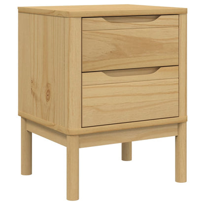 Nattbord Sengbord Tre Voksbrun 45x39x57 cm heltre furu