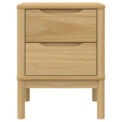 Nattbord Sengbord Tre Voksbrun 45x39x57 cm heltre furu