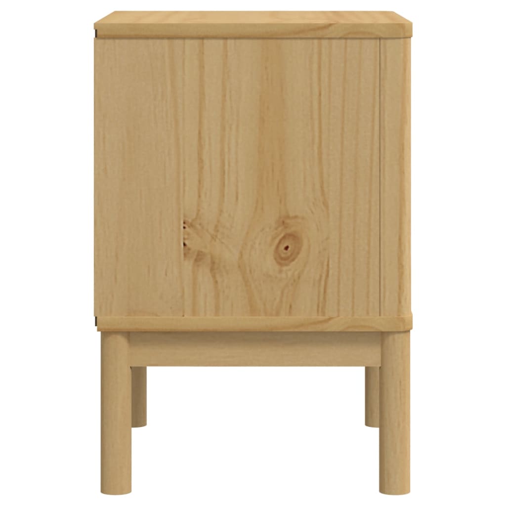 Nattbord Sengbord Tre Voksbrun 45x39x57 cm heltre furu