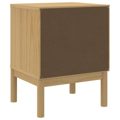 Nattbord Sengbord Tre Voksbrun 45x39x57 cm heltre furu